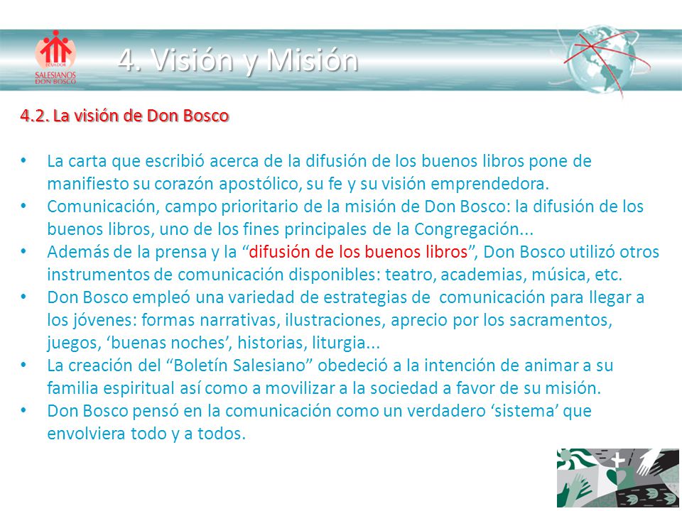 4. Visión y Misión 4.2. La visión de Don Bosco