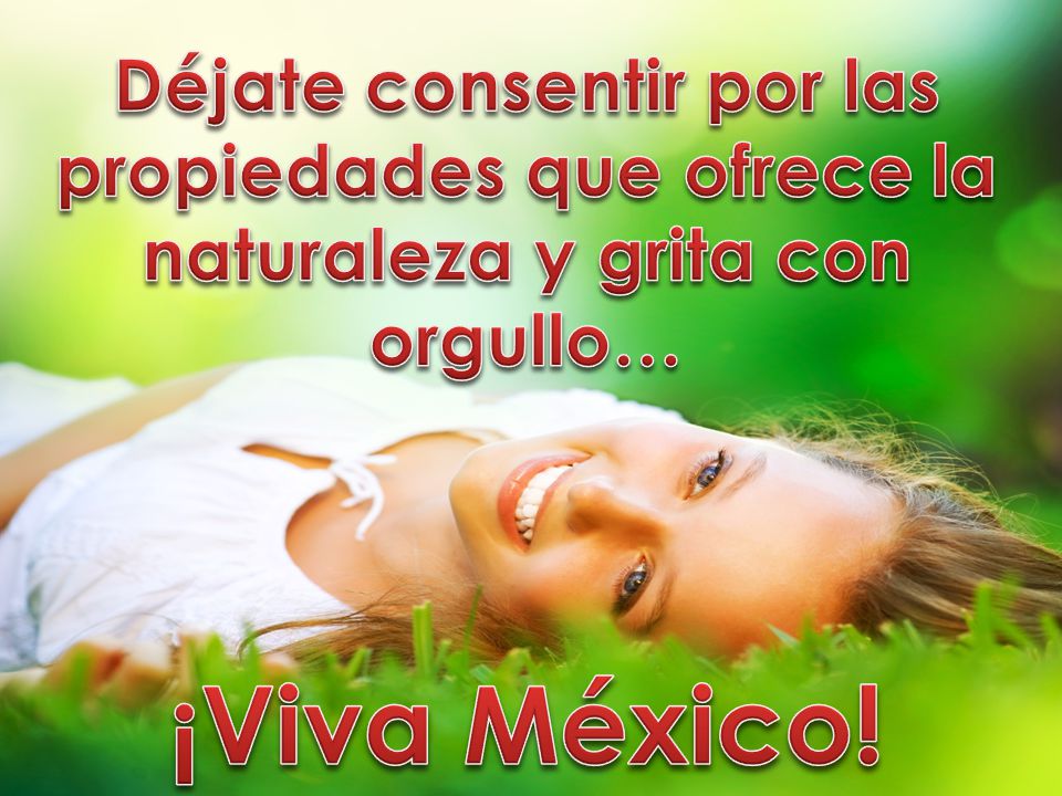 Déjate consentir por las propiedades que ofrece la naturaleza y grita con orgullo…
