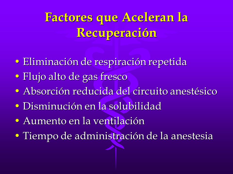Factores que Aceleran la Recuperación