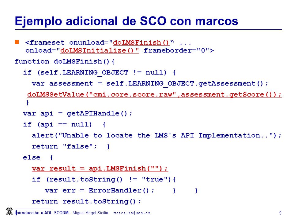 Localización de la instancia del API