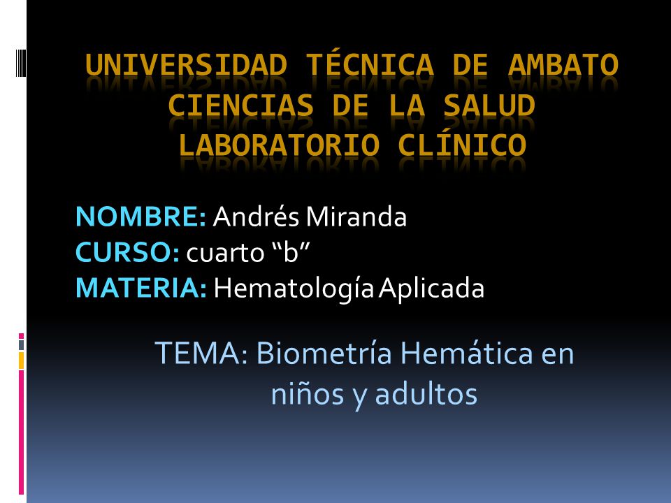 UNIVERSIDAD TÉCNICA DE AMBATO CIENCIAS DE LA SALUD LABORATORIO CLÍNICO