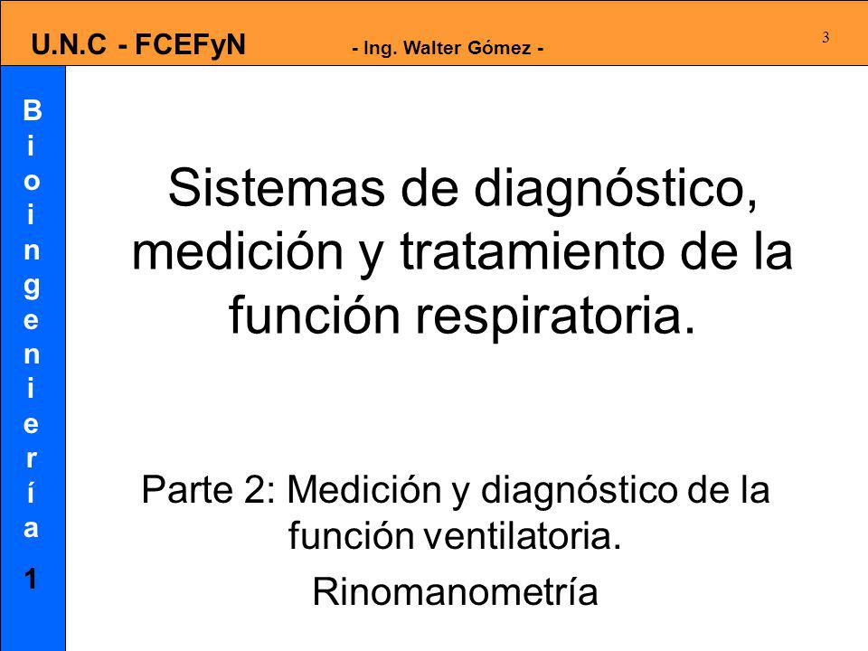 Parte 2: Medición y diagnóstico de la función ventilatoria.