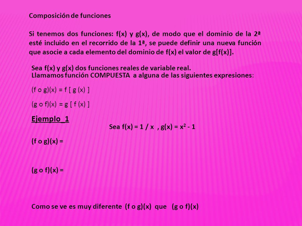 Ejemplo_1 Composición de funciones