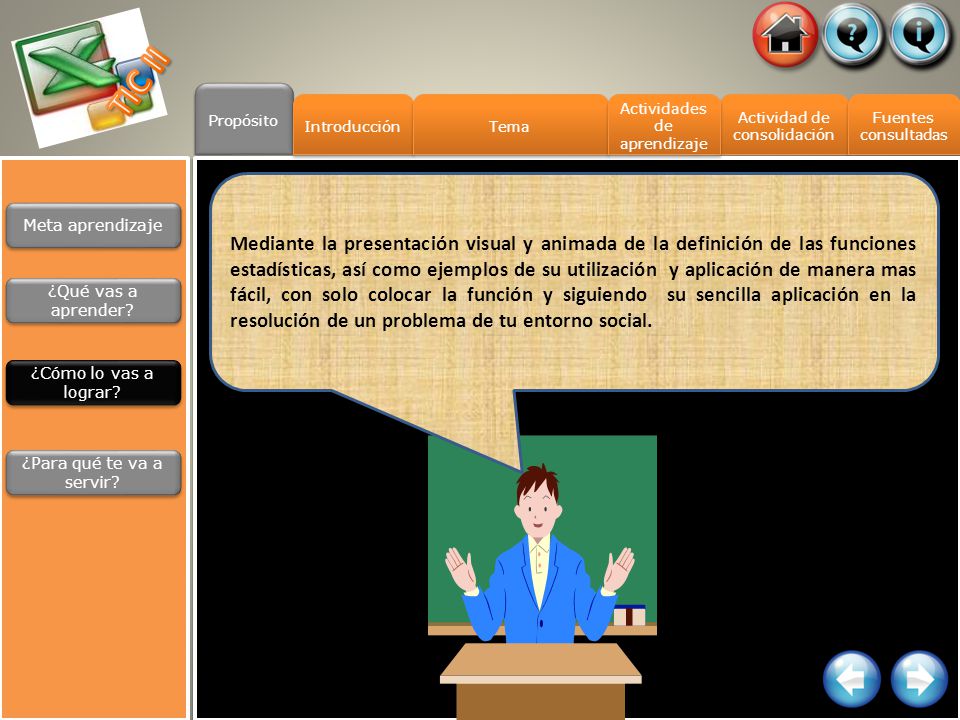 TIC II Propósito. Introducción. Tema. Actividades de aprendizaje. Actividad de consolidación. Fuentes.
