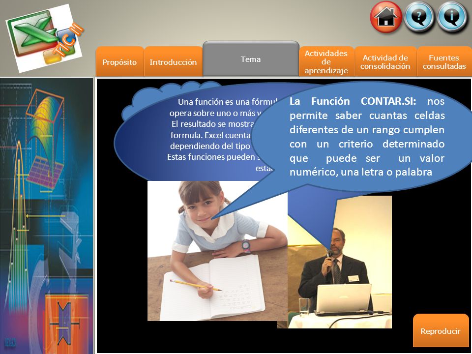TIC II Tema. Propósito. Introducción. Actividades de aprendizaje. Actividad de consolidación. Fuentes.