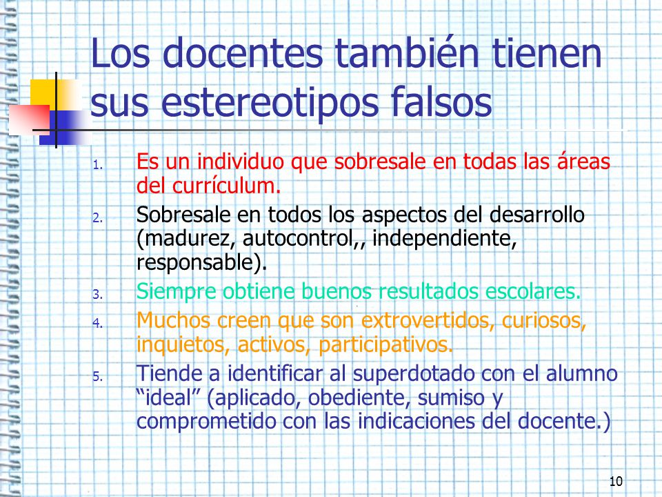 Los docentes también tienen sus estereotipos falsos