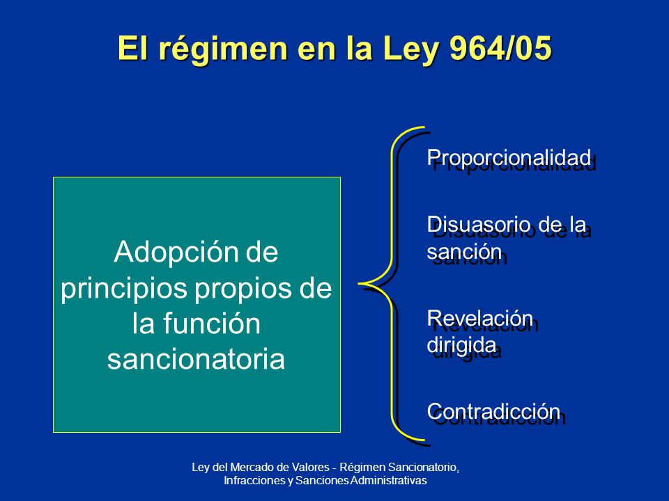 Adopción de principios propios de la función sancionatoria