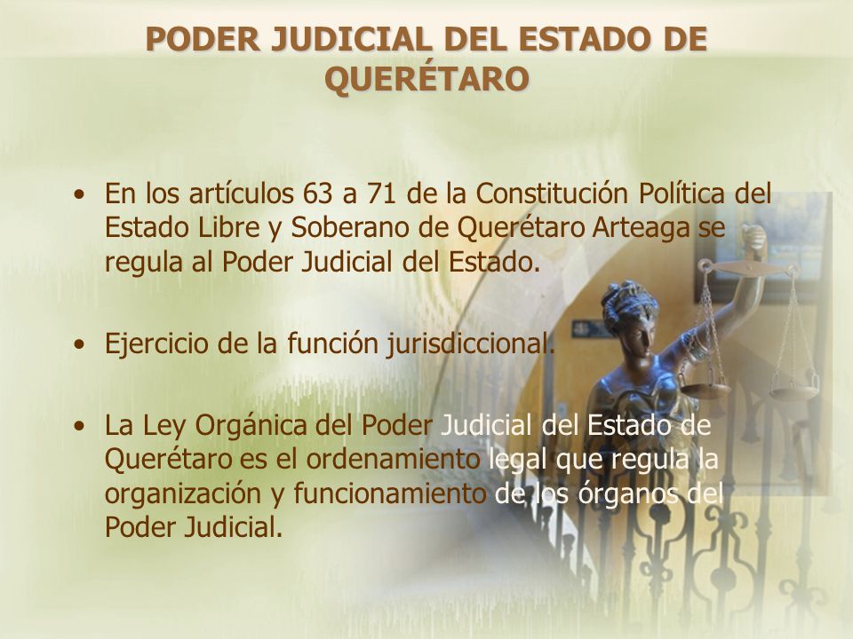 PODER JUDICIAL DEL ESTADO DE QUERÉTARO
