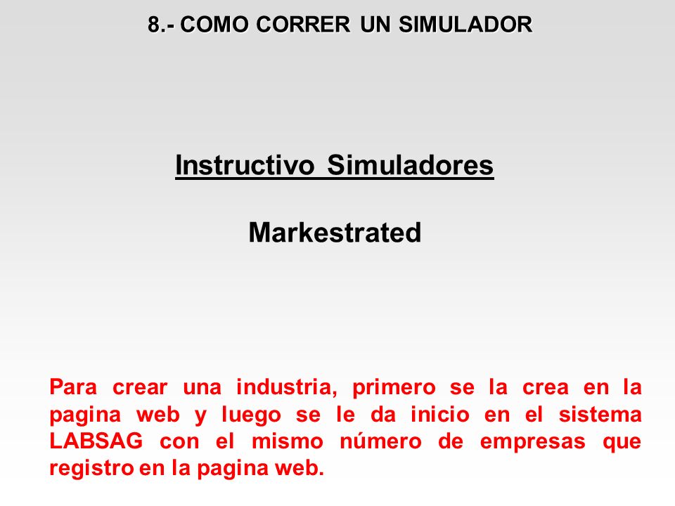 8.- COMO CORRER UN SIMULADOR Instructivo Simuladores