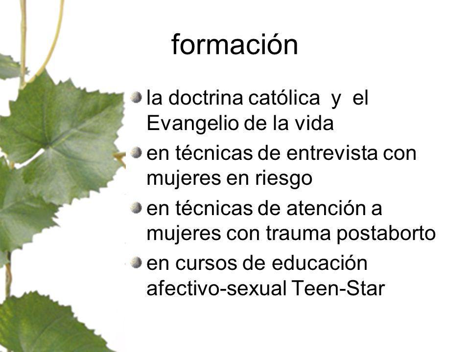 formación la doctrina católica y el Evangelio de la vida