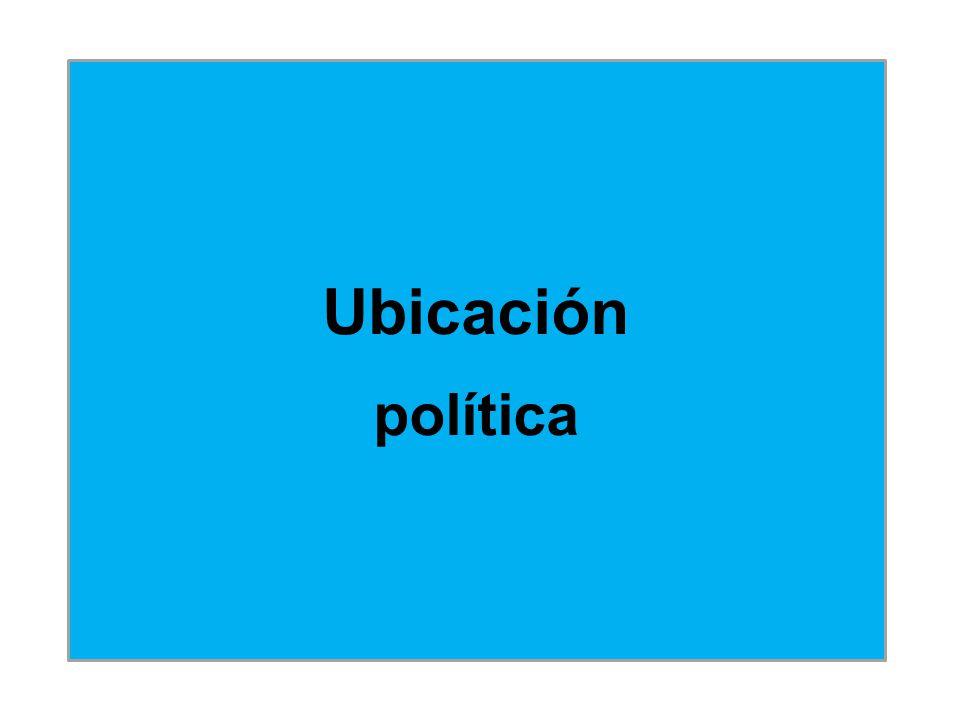 Ubicación política