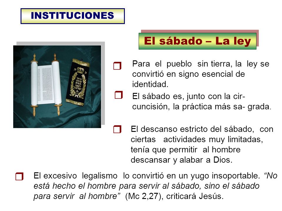 El sábado – La ley     INSTITUCIONES