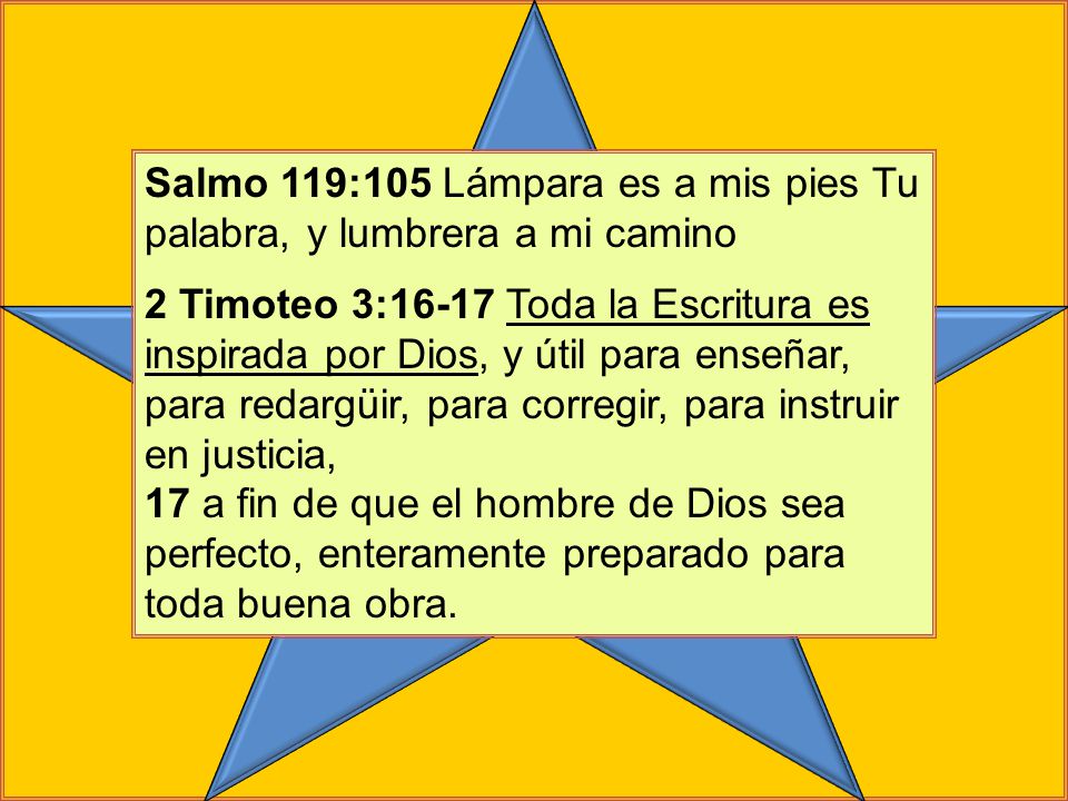 Salmo 119:105 Lámpara es a mis pies Tu palabra, y lumbrera a mi camino