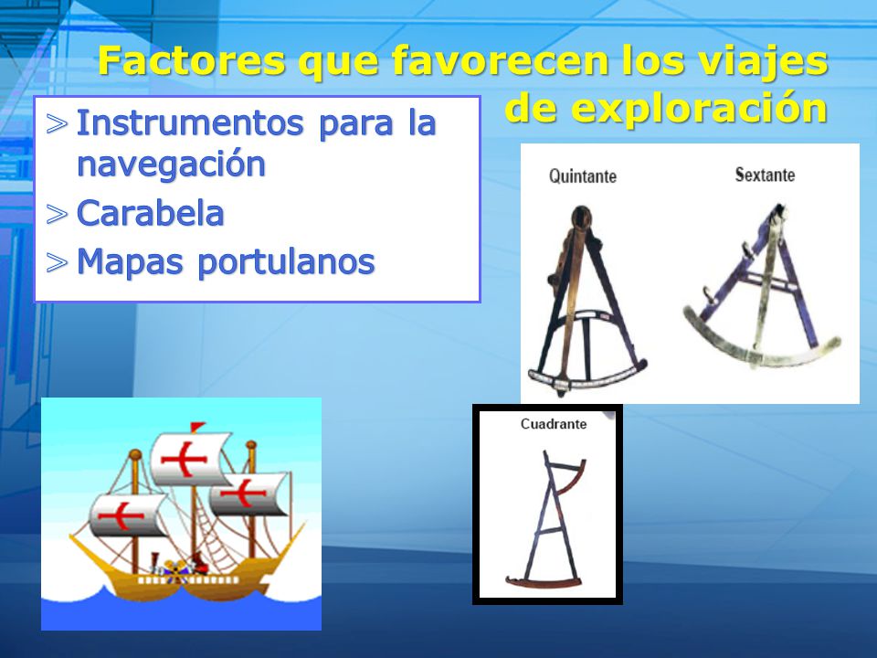 Factores que favorecen los viajes de exploración