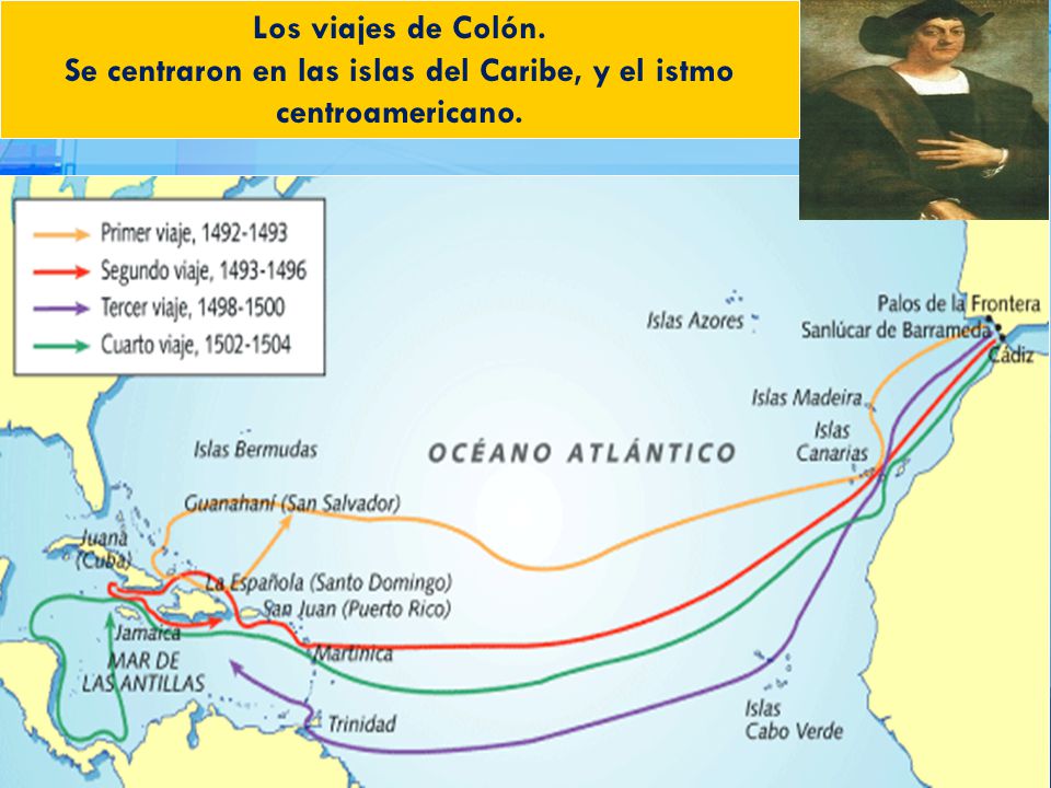 Se centraron en las islas del Caribe, y el istmo centroamericano.