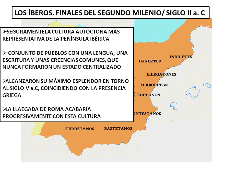 LOS ÍBEROS. FINALES DEL SEGUNDO MILENIO/ SIGLO II a. C
