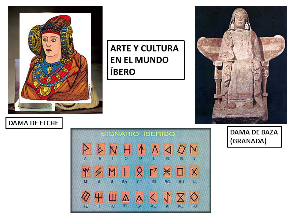 ARTE Y CULTURA EN EL MUNDO ÍBERO DAMA DE ELCHE DAMA DE BAZA (GRANADA)