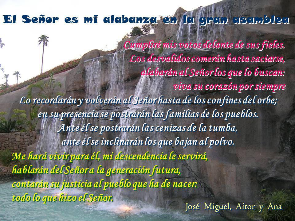 El Señor es mi alabanza en la gran asamblea
