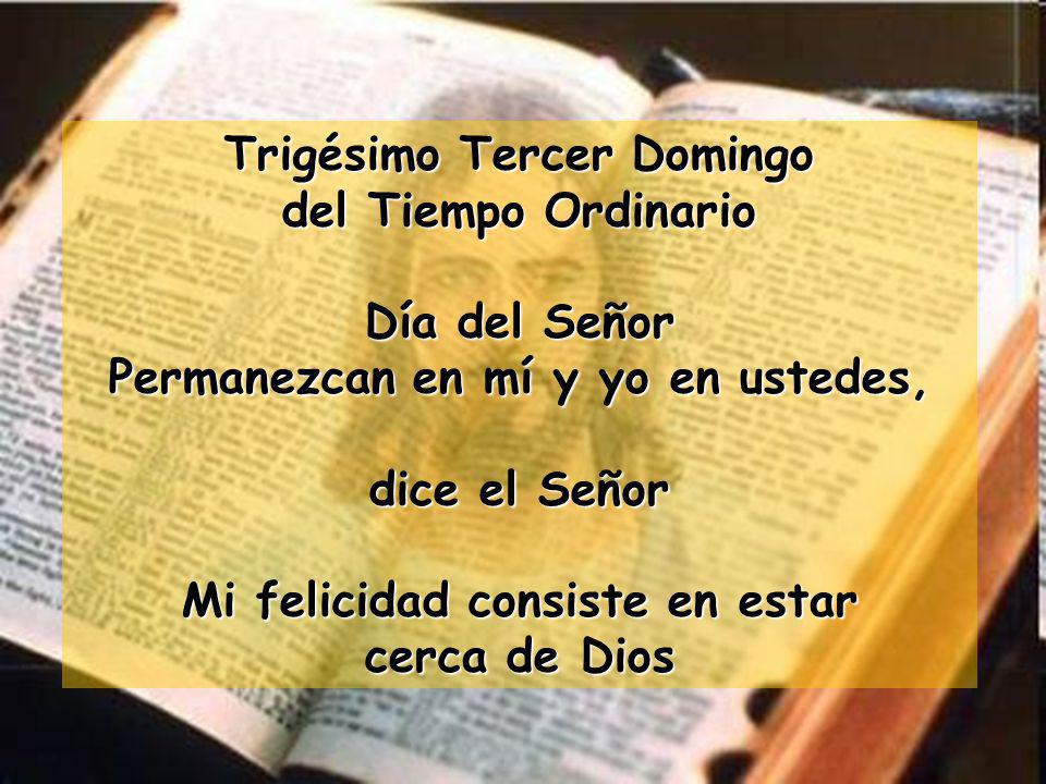 Trigésimo Tercer Domingo del Tiempo Ordinario Día del Señor