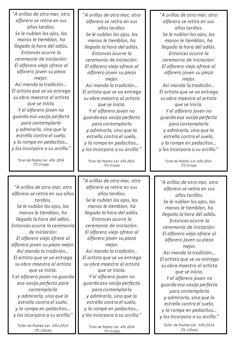 A orillas de otro mar, otro alfarero se retira en sus años tardíos.