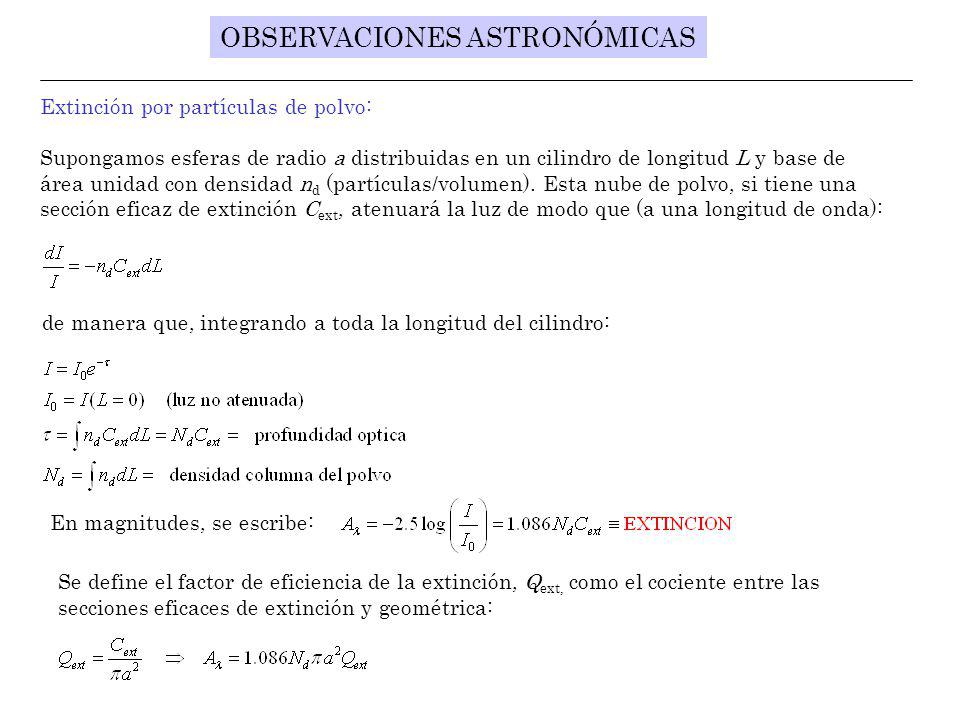 OBSERVACIONES ASTRONÓMICAS