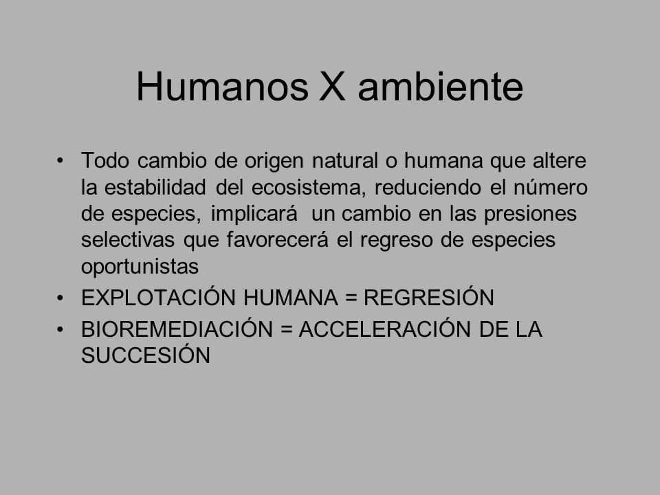 Humanos X ambiente