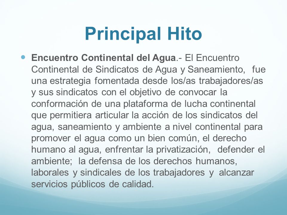 Principal Hito
