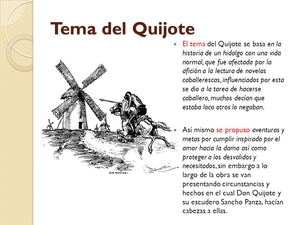 Tema del Quijote