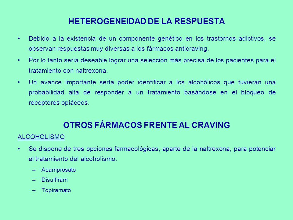 HETEROGENEIDAD DE LA RESPUESTA