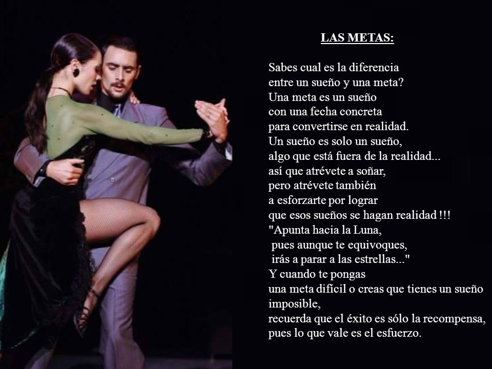 LAS METAS: Sabes cual es la diferencia entre un sueño y una meta