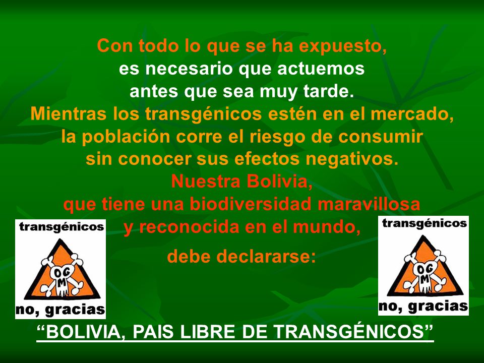 Con todo lo que se ha expuesto, es necesario que actuemos