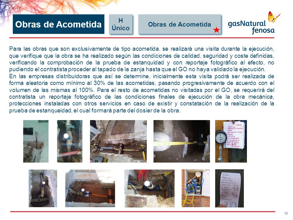 Obras de Acometida H Obras de Acometida Único