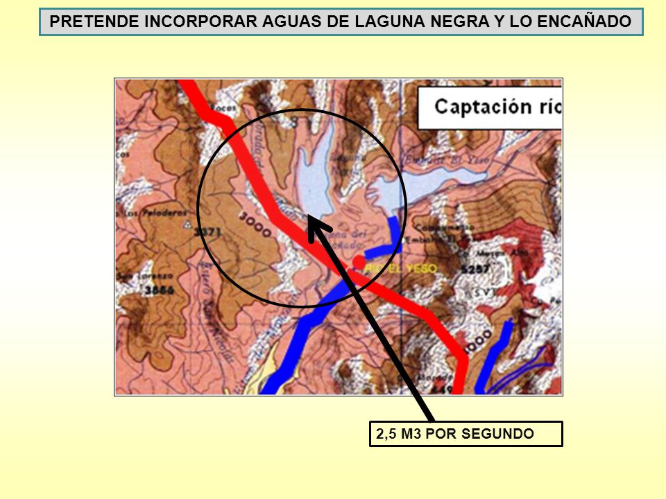 PRETENDE INCORPORAR AGUAS DE LAGUNA NEGRA Y LO ENCAÑADO