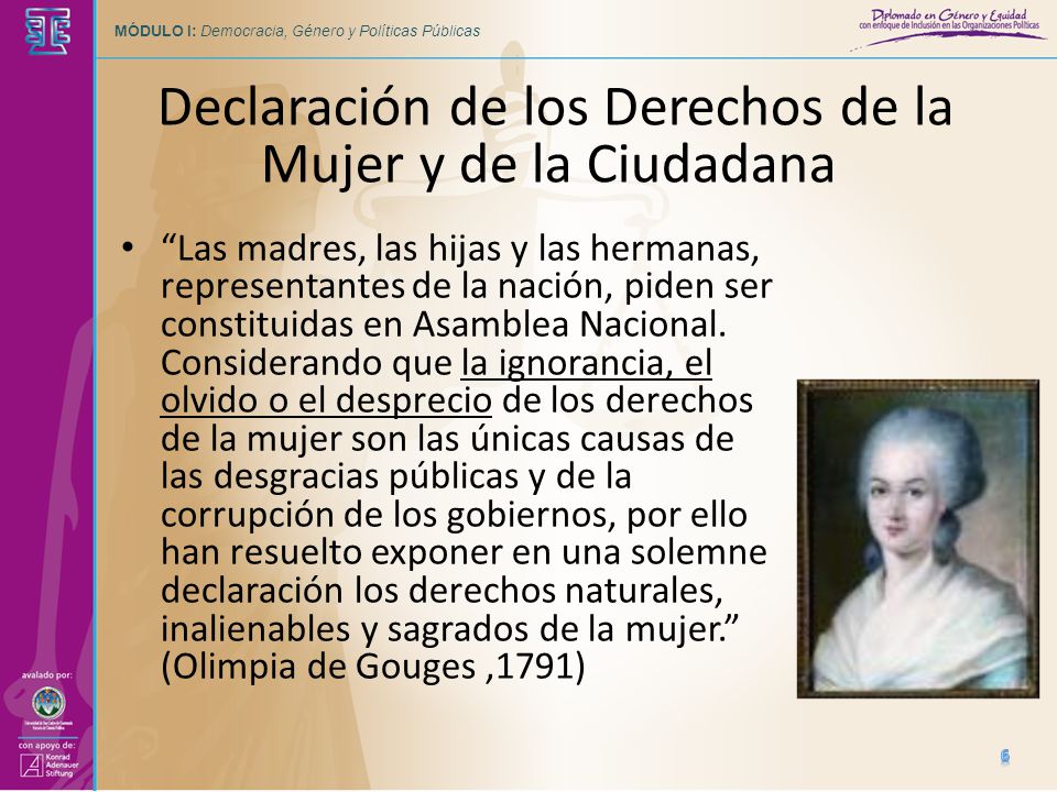 Declaración de los Derechos de la Mujer y de la Ciudadana