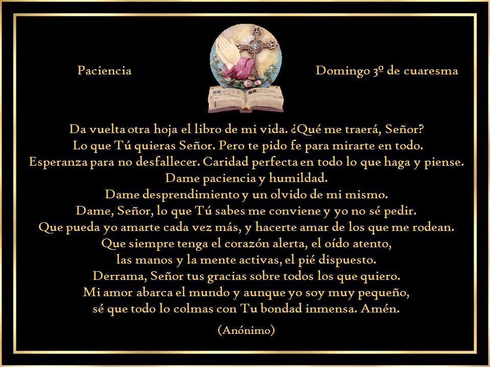 Da vuelta otra hoja el libro de mi vida. ¿Qué me traerá, Señor