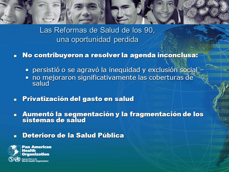 Las Reformas de Salud de los 90, una oportunidad perdida