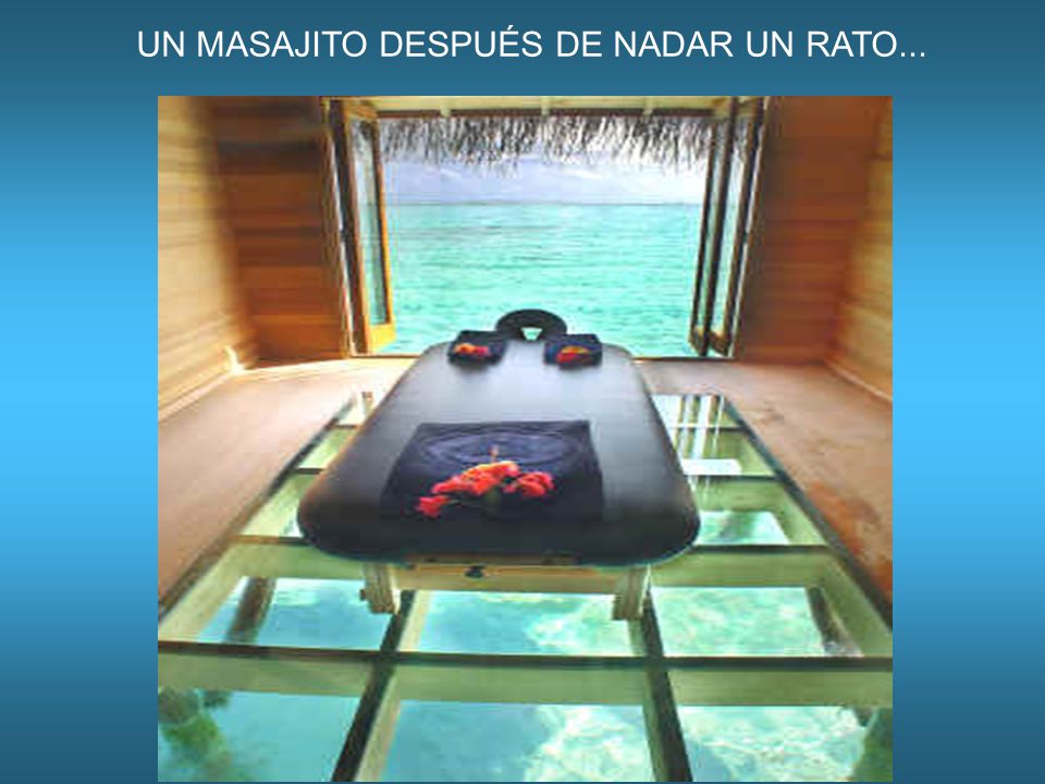UN MASAJITO DESPUÉS DE NADAR UN RATO...
