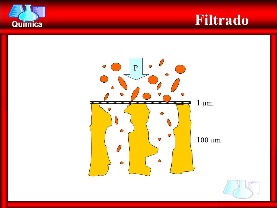 Filtrado 1 µm 100 µm P