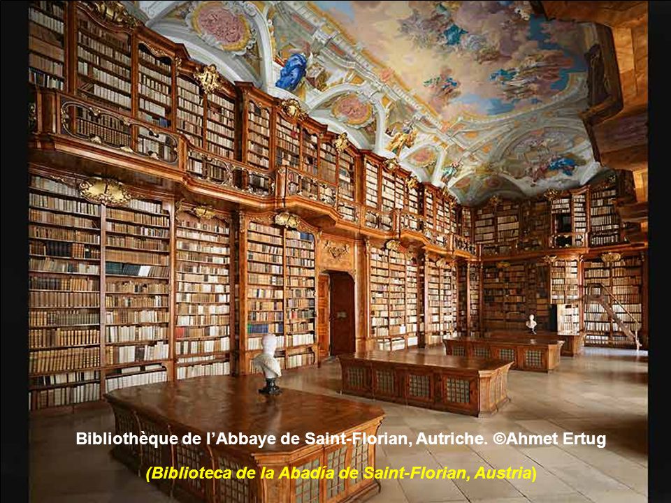 Bibliothèque de l’Abbaye de Saint-Florian, Autriche. ©Ahmet Ertug