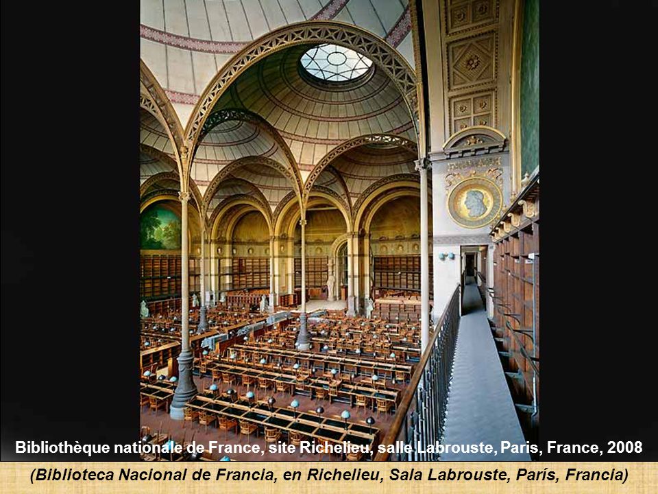 Bibliothèque nationale de France, site Richelieu, salle Labrouste, Paris, France, 2008