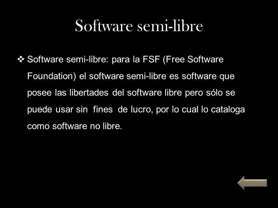 Software semi-libre