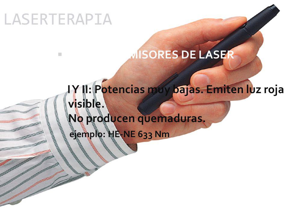 LASERTERAPIA TIPOS DE EMISORES DE LASER