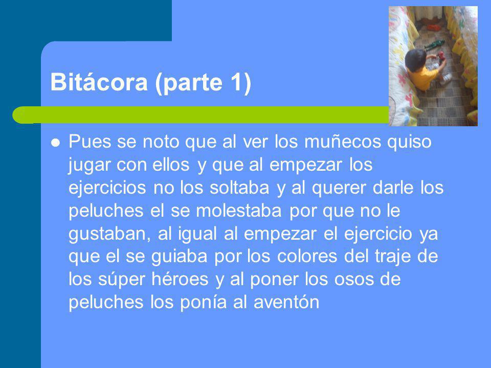 Bitácora (parte 1)