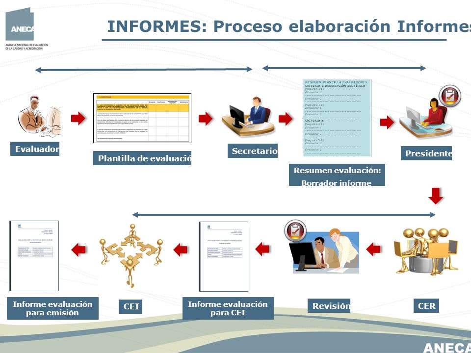 Informe evaluación para emisión Informe evaluación para CEI