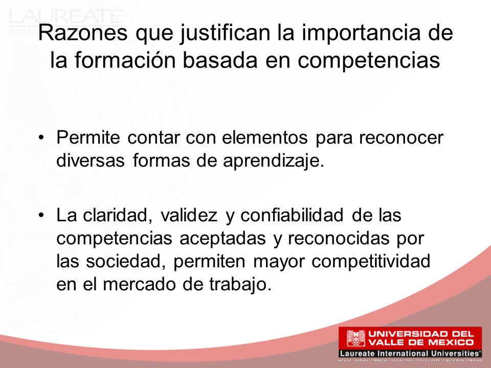 Razones que justifican la importancia de la formación basada en competencias