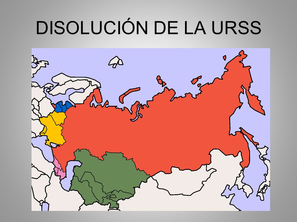 DISOLUCIÓN DE LA URSS