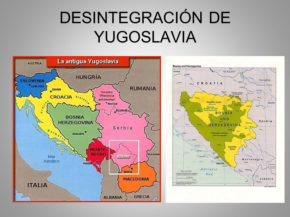 DESINTEGRACIÓN DE YUGOSLAVIA