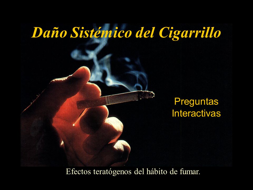 Daño Sistémico del Cigarrillo