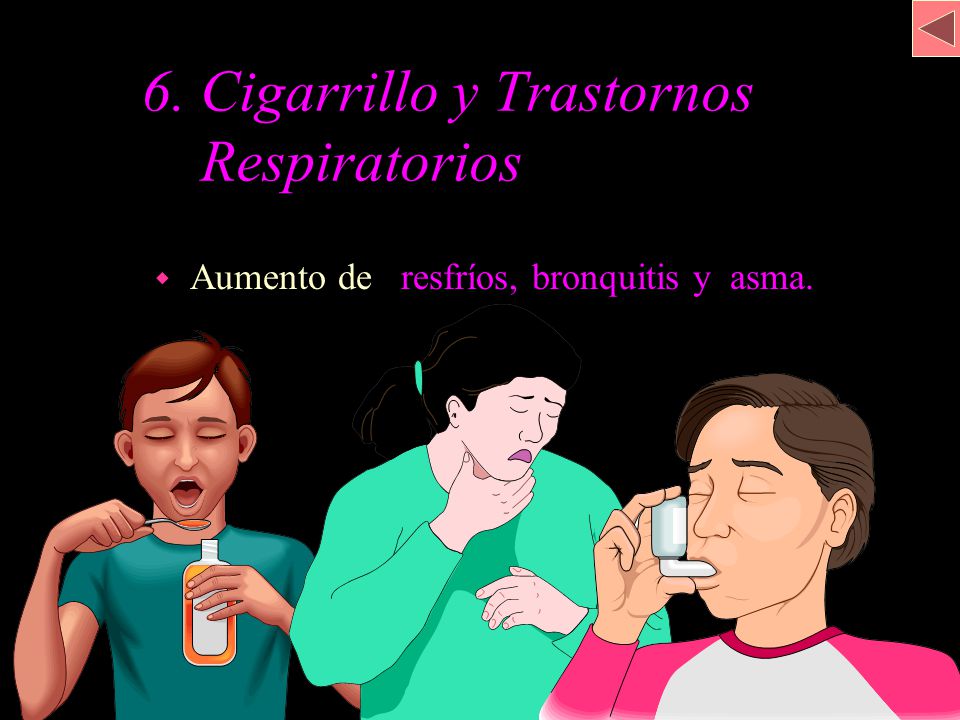 6. Cigarrillo y Trastornos . Respiratorios