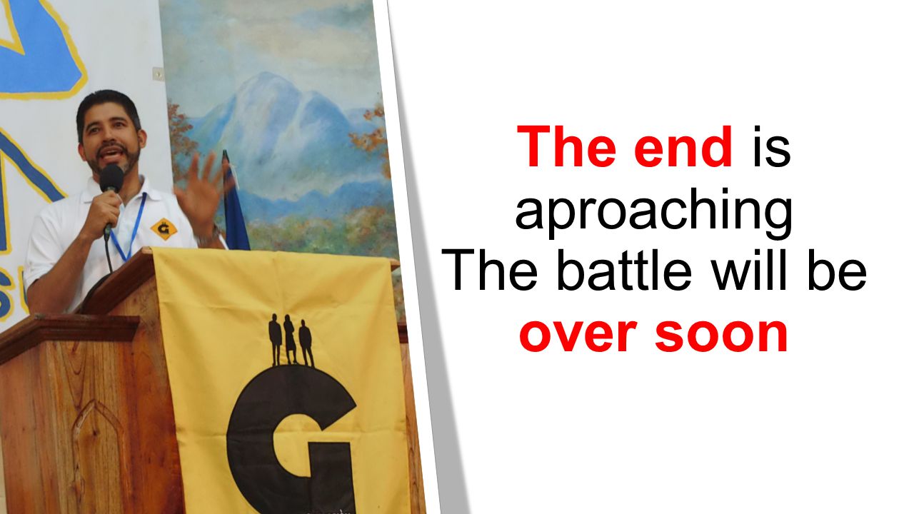 The end is aproaching The battle will be over soon